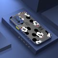 dienya For Xiaomi 11T Pro Case Thin Frosted Transparent Hard Square Edge New Design Fashion Tide Mickey Phone Case Pattern Casing Full Cover Protection Cases Shockproof Softcase. 
