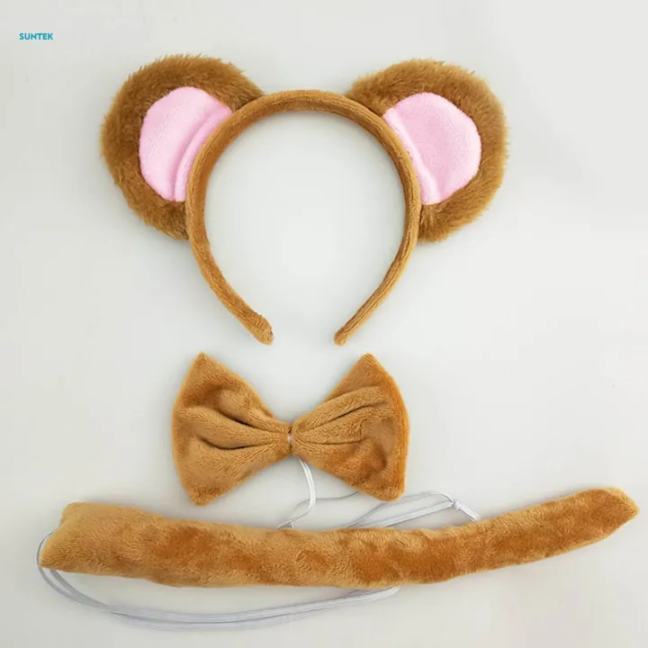 Animal%20Headbands%20Tail%20Bow%20Hairband%20Adults%20Kids%20Plush%20Monkey%20Costume%20Photo%20Props,%20Dress%20up%20Cartoon%20for%20Performance%20Stage%20Shows%20Halloween%20Party%20-%20Image%205