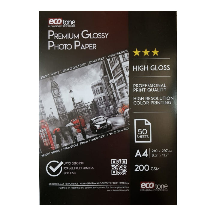 Glossy%20Photo%20Paper%20A4%20size%2050%20sheets%20200g%20-%20Image%202