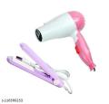 Nova hair dryer with straightener combo pack for perfect hair look (1 hair dryer + 1 hair straightener. 