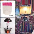 5Pcs Lantern Mantles Gas Lamp Mantle Portable Universal Lantern Mantles for. 