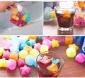 Fruits Shape Reusable Ice Cubes, Made of Plastic  Filled With Pure Water (Assorted Colors) Multicolor Plastic Ice Cube Tray  (Pack of 12). 