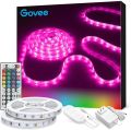 Govee LED Strip Lights, 32.8FT RGB LED Lights with Remote Control, 20 Colors and DIY Mode Color Changing LED Lights, Easy Installation Light Strip for Bedroom, Ceiling, Kitchen (2x16.4FT). 