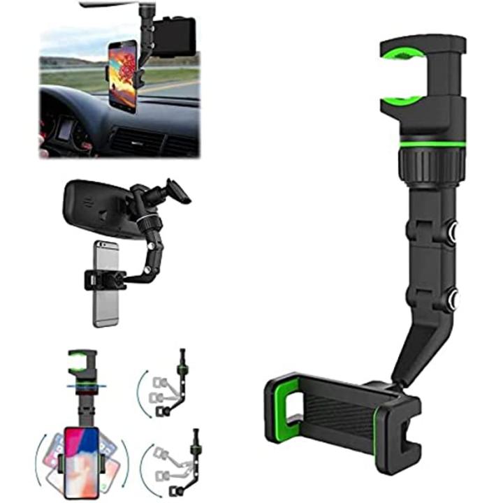 Universal Clip Mobile Phone Holder Multi-Joint Flexible Adjustment 360 Degree Rotatable Multi Scene Rearview Mirror Back Use For Multi Purpose