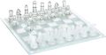 Glass Chess Set Game, Modern Clear Chess Set, Deluxe Chess Set Glass Chess Board Set with Solid Clear & Frosted Chess Glass Pieces | 13’ Crystal Chess Boards Sets,. 