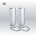 2 Set Cell Powered RL High Quality Audio Door Phone Intercom Inter-phone Wired Home Office Restaurants No Electricity Required. 