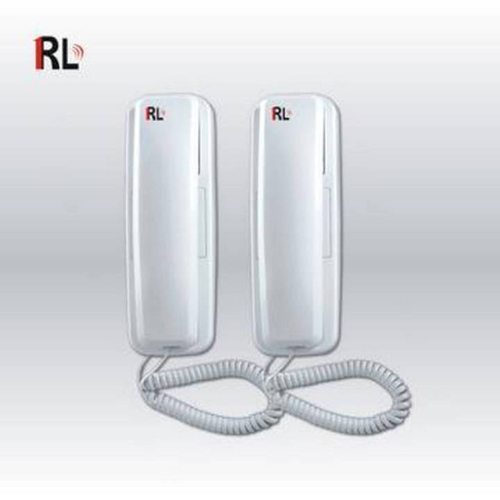 2 Set Cell Powered RL High Quality Audio Door Phone Intercom Inter-phone Wired Home Office Restaurants No Electricity Required
