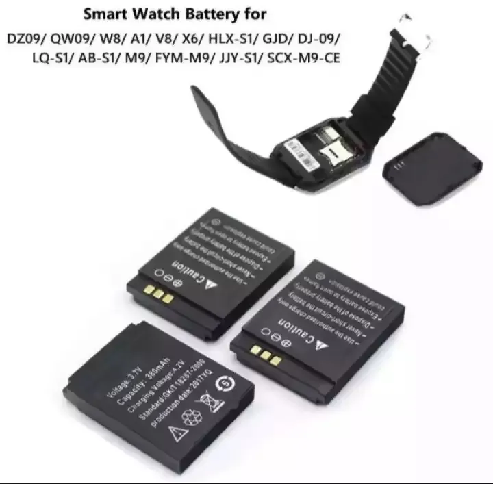 LQ-S1%20Smart%20watch%20Battery%20For%20A1%20/%20QW08%20/%20V8%20/%20X6%20/%20T8%20Smart%20Watches%20with%20complete%20380mah%20Capacity-Black%20-%20Image%203