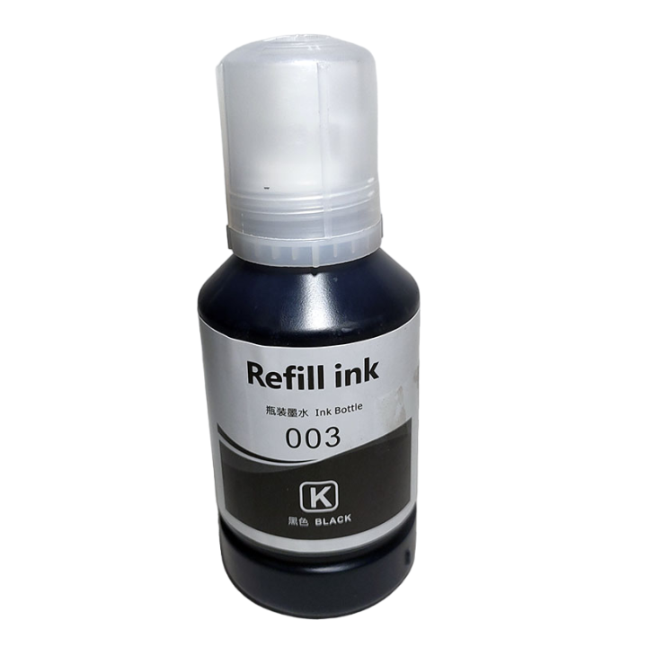 127ml High-Quality Black Ink Refill for Epson L3110, L3118, L3150 Inkjet Printers