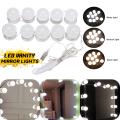 LED Bulbs Vanity Makeup Dressing Table Dimmable Mirror Lights Kit USB Operated (10pcs) - Vanity Decoration Lights For Dresing - Makeup Lights - Bathroom Lights - Wall Lights. 