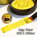 UMS Trader - Edge Paint Pack of 2 – Yellow and Silver - Metallic Waterproof Permanent Edge Paint - Metallic High Pigmented Edge Paints - Epoxy Resin Supplies Craft. 