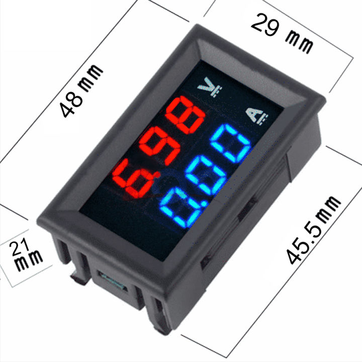 DSN-VC288%20Panel%20Mount%20DC%20100V%2010A%20Voltmeter%20Ammeter%20-%20Image%202