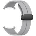 Magnetic Folding Buckle Silicone Watch Band For Samsung Galaxy Watch Ultra 47mm. 