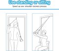 Shoulder Pulley Over The Door Physical Therapy System, Exercise Pulley for Physical Therapy, Alleviate Shoulder Pain and Facilitate Recovery from Surgery. 