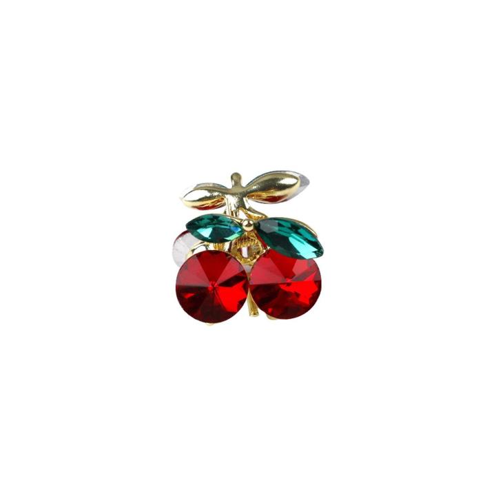 Lovely Small Cherry Hair Claw Clip Accessories For Women Girls Candy Rhinestones Hairpin Crab