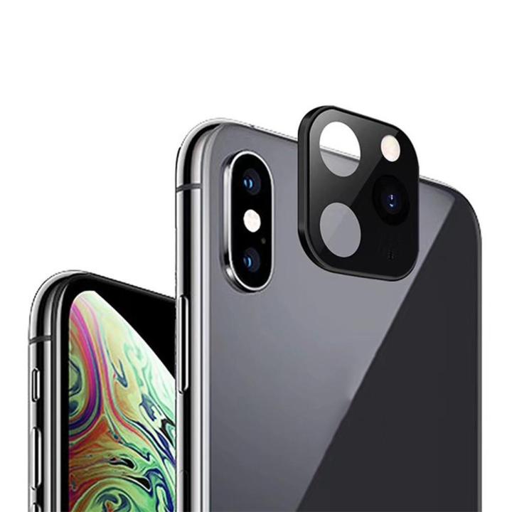 Modified Camera Lens Seconds Change Cover for iPhone X XS XR MAX Sticker Fake Camera for iPhone 11 Pro Max Tempered Glass Protector