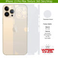 For Iphone 13 Pro Max Skin/Wrap 360 Protection Sheet/ Carbon fiber/ Matte/ Transparent/ Lamination Back And Sides Included Camera Skin. 
