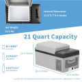 Ice Cube Portable Refrigerator 20 Liter Vehicle, Car, Truck, RV, Boat, Fridge Freezer for Driving, Travel, Fishing, Outdoor. 