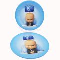 BOSS BABY PLATES - PACK OF 10 BOSS BABY THEME PAPER PLATES - BOSS BABY BIRTHDAY. 