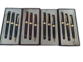 Three pen gift pen set, fountain ballpoint roller pens. 