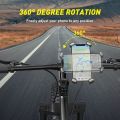 BASEUS Bike Mobile Holder, Adjustable Mobile Mount for Bike, Motorcycle, Bicycle, Compatible with iPhone & Android Devices. 