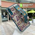 dienya for Huawei P20 Case With Wristband Thin Frosted Transparent Hard Full Cover Camera Silicone Softcase Fashion Tide Lakers Pattern Casing Shockproof Protection Cases. 