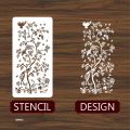 Chinoiserie  Large Floral Reusable Stencil For wall Painting Art DIY Home Decor, Album Crafts and Canvas. 