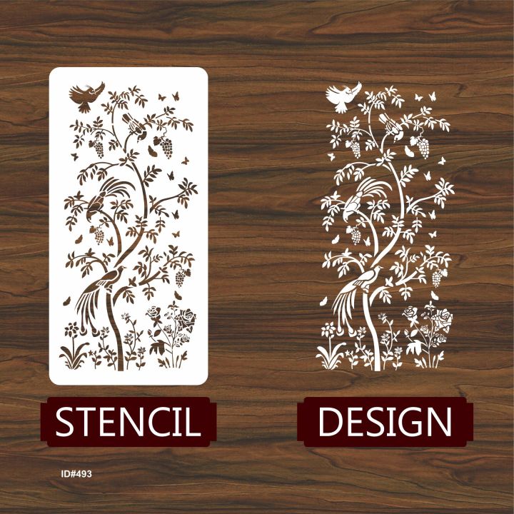 Chinoiserie%20%20Large%20Floral%20Reusable%20Stencil%20For%20wall%20Painting%20Art%20DIY%20Home%20Decor,%20Album%20Crafts%20and%20Canvas%20-%20Image%204