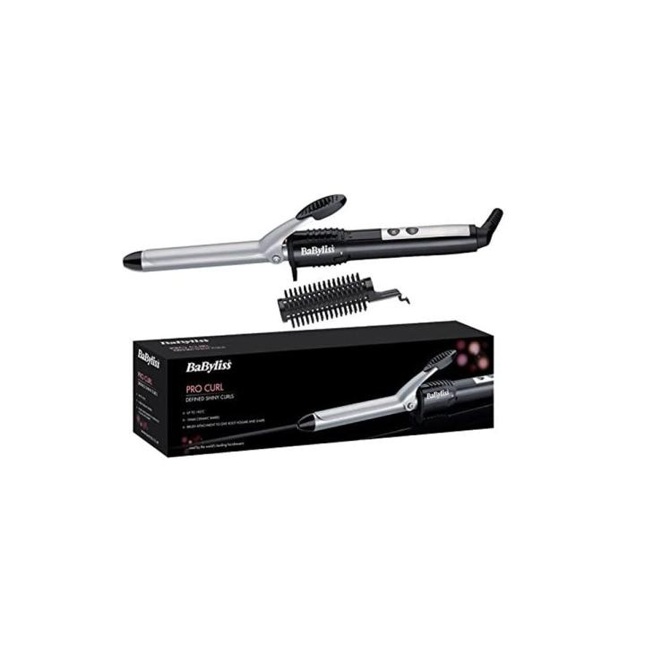 BaByliss 2284U Pro Curl Ceramic Curling Tongs Wand 19mm Barrell with Brush Daraz.pk