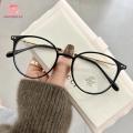 5 Colors Trendy Transparent Round Frames Anti Blue Light Glasses/ Men/Women Metal Frame Reading Plain Glasses Nearsighted Eyewear. 