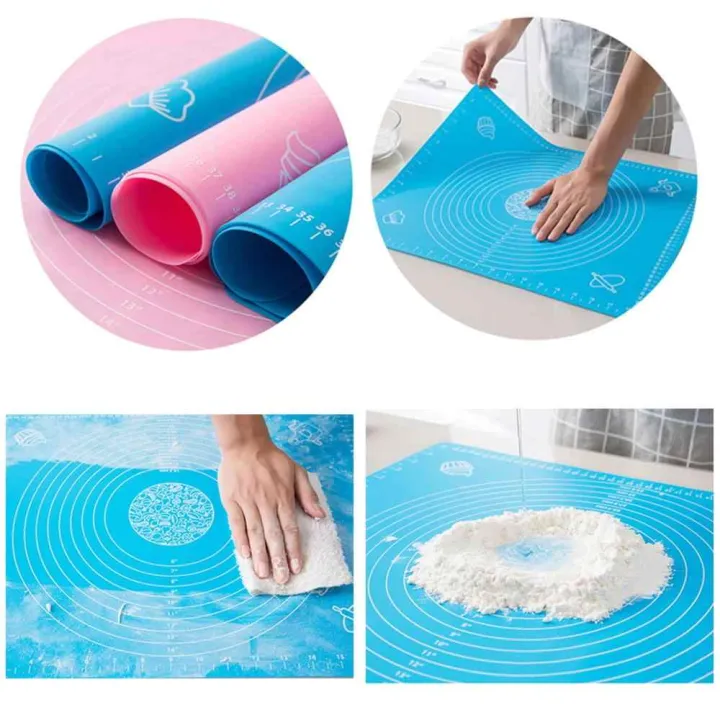 Silicone%20Dough%20Kneading%20Rolling%20Baking%20Mat%20for%20Kitchen%20Non%20Stick%20Non%20Slip%20Washable%20Silicon%20Sheet%20Graduated%20in%20cm%20and%20Inches%20for%20easy%20Measurements%20of%20Pastry%20Roti%20Pizza%20Cakes%20wear%20and%20tear%20resistant%20Pad%20-%20Image%207