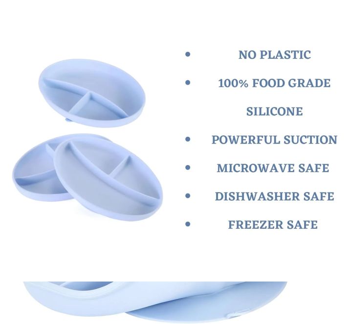 Baby%20Products%20Silicone%20Plate%20Tableware,%203%20Section%20Oval%20Baby%20Feeding%20Plate,%20Spill-proof%20Children's%20Catering%20Food%20Grade%20Baby%20Suction%20Cup%20-%20Image%205