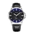 YAZOLE Leather Strap Waterproof Luminous Fashion Quartz Watches For Men 332. 
