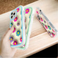 FELMYST Case For iPhone 7 Plus Hot Ins Cartoon Cute Colorful Flowers Mobile Phone Casing Shockproof Soft Back Cover for Girl. 