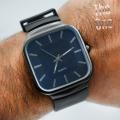 Simple Design Analog Watch For Men, Minimalist Fasion Casual Slim Face Wrist Watch. 