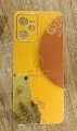 Infinix Smart 8 Trending Back Golden Glass Sheet With Camera Border For Excellent looking Full Shine like Mirror. 