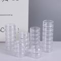 Mini Round Jewelry Storage Box (5 Layer) – Transparent Acrylic Organizer for Rings, Earrings, Studs & Small Accessories | Compact 360° Rotating Jewelry Case for Dressing Table & Travel. 