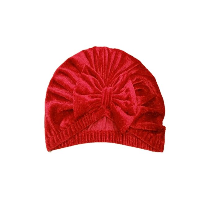 Baby%20Velvet%20Caps%20Newborn%20-%20Baby%20Girl%20Caps%20Bow%20Knot%20-%20Soft%20and%20Stretchable%20Head%20Wrap%20-%20Handmade%20with%20Fully%20Covered%20Head%20-%20Image%203
