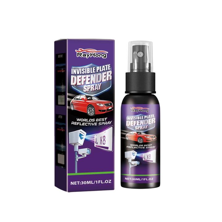 Mirage Car Accessories Stealthy License Plate Privacy Spray Speed Cameras with Invisible Coating Easy to Apply Long-lasting Protection Invisible License Plate Spray