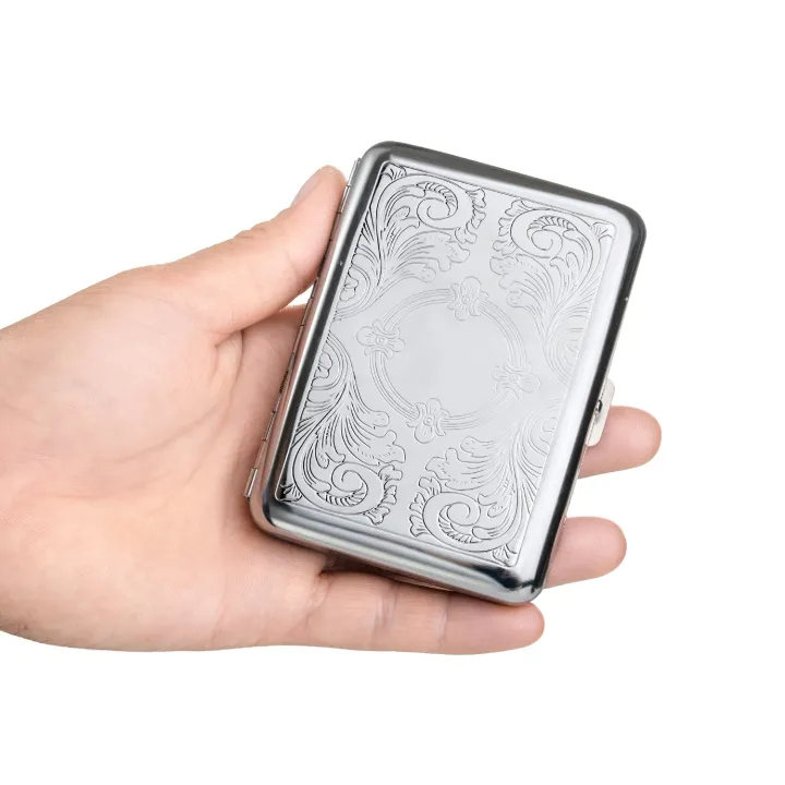 Metal%20Cigarette%20Case%20Men's%20Silver%20Cigarette%20Box%20Men%20Women%20Cigarette%20Case%2016%20Cigarette%20Case%20Stainless%20Steel%20Small%20Cigarette%20Case%20for%20Men%20Women%20Cigarette%20Box%20Metal%20Cigarette%20Case%20Silver%20%20Premium%20Quality%20Silver%20-%20Image%206