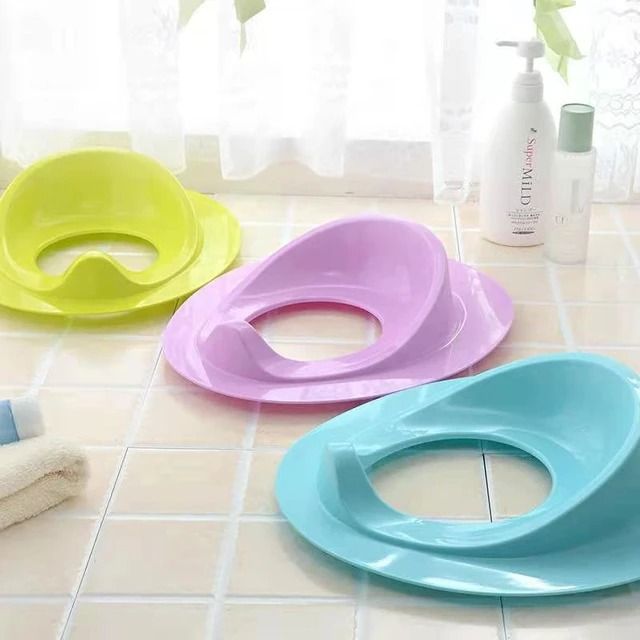 Baby Potty Training Toilet Seat without Cushion Handle Haute Collection Double Anti-Slip Design and Splash Guard for Boys and Girls