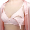Front Open Nursing Bra for Mothers, Soft Cotton Spandex, Adjustable Straps. 