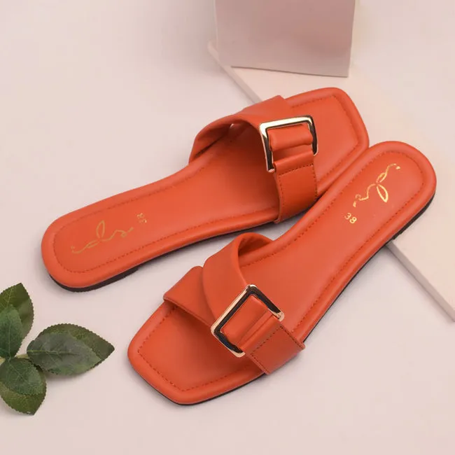 Women%20Fashion%20Luxurious%20Glowup%20Buckle%20Slides%20Style%20Flat%20Slippers,%20Sandal%20Perfect%20for%20Summer%20Wear%20-%20Comfortable%20and%20Stylish%20for%20Any%20Occasion%20Red,%20Orange%20-%20Image%202