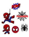 Spiderman Stickers - Pack of 6 - Stickers for Laptop - Stickers for Mobile back - 3 CM Each. 