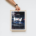 BMW M3 GTR Poster Wall Art With Frame | Need For Speed Most Wanted Edition | Gaming Room & Home Décor | Craftoria Exclusive. 
