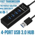 4 Port Micro USB Hub USB Splitter High Speed 480Mbps USB Hub LED  for Tablet Laptop Computer Notebook. 