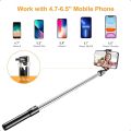 Gritin 4 in 1 Bluetooth Selfie Stick Tripod - Extendable Monopod with Wireless Remote, Adjustable Phone Holder - Compact and Portable Selfie Stick for Photos and Videos. 