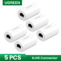 Ugreen RJ45 Ethernet Adapter 8P8C Female to Female Anti-Thunder Rj45 Connector Network Extension Cable Adapter Ethernet Cable. 