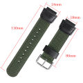 Nylon Watch Strap for Casio AE-1200 1300 AE-1000W F91W F84 AEQ-110W SGW-300H 400H 500H Men's Canvas Raised Mouth Watchband 18mm. 