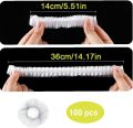 Pack of 100 - Disposable Plastic food Wrap. 
